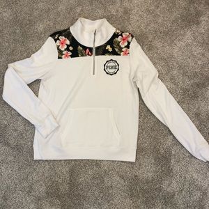 Victoria’s Secret PINK quarter zip Tropical size large